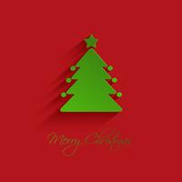 Christmas tree background vector