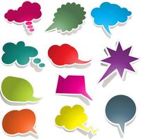 Speech bubble collection  vector