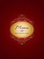 Stylish menu design vector