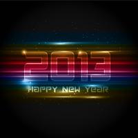 Futuristic New Year background vector
