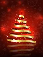 Christmas tree background vector