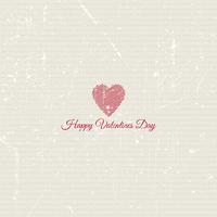 Grunge Valentines Day background vector