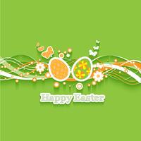 Easter egg background vector