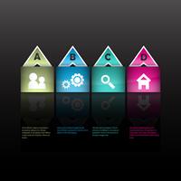 Modern infographics options layout vector