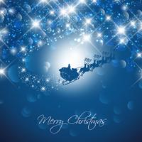 Christmas santa background vector