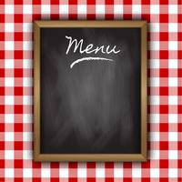 Chalkboard menu design vector