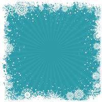 Grunge snowflake background  vector