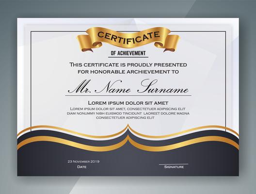 Multipurpose Professional Certificate Template Design. Vector il