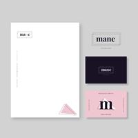 Corporate Femenine Branding Stationery vector