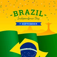 Día de la Independencia de Brasil vector