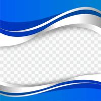 Abstract stylish elegant blue wave background vector