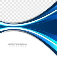 Modern colorful creative blue wave background vector