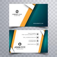 Beautiful colorful business card template vector