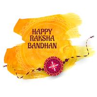 Greeting card design with raksha bandhan festival background vector