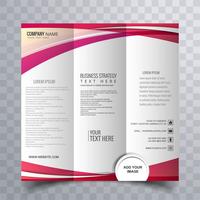 Vector de plantilla de folleto comercial triple moderno