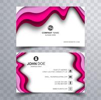 Abstract business card template design illustration vector