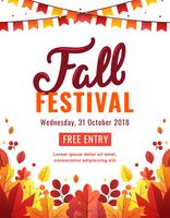 Fall Festival Poster vector