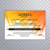 Beautiful colorful certificate background vector