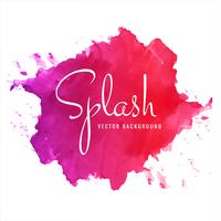 Abstract hand drawn colorful soft watercolor splash background vector