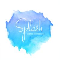 Modern blue watercolor splash background vector