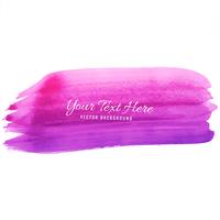 Beautiful pink watercolor strokes background vector