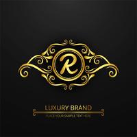 Modern luxury brand logo background vector