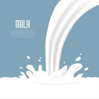 Milk Splash Vector