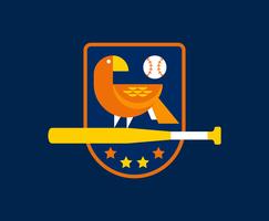 Insignia de béisbol vector