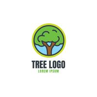 Plantilla de logotipo de árbol vector