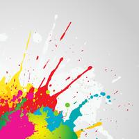 Grunge paint splat background vector