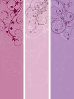 floral panels  vector