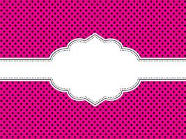 Pink Polka Dot Background vector