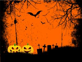 grunge halloween background  vector