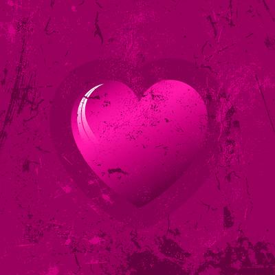 Grunge heart background