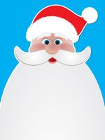 Christmas background of Santa Claus