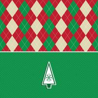 christmas tree argyle pattern background  vector