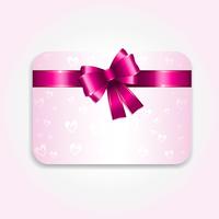 Valentines Day gift card vector