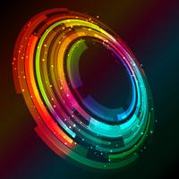 Abstract circular design background vector