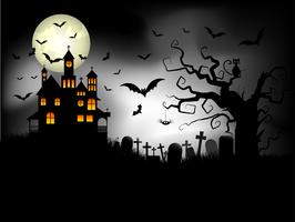 Spooky Halloween background vector