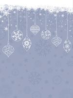 Christmas decorations background vector