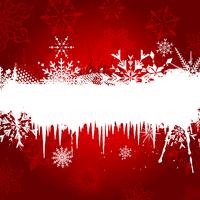 Snowflake and Icicle background vector