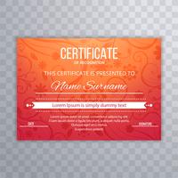 Abstract colorful certificate background template vector