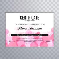 Abstract elegant certificate template background vector