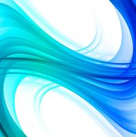 Modern blue stylish wave background vector