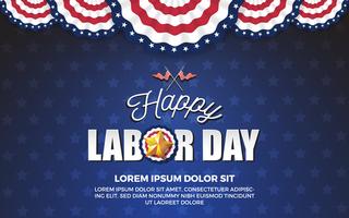 Happy Labor day background design. Vector illustration