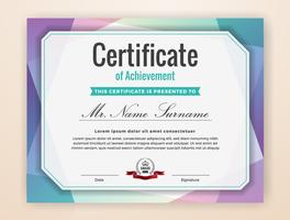 Multipurpose Professional Certificate Template Design vector