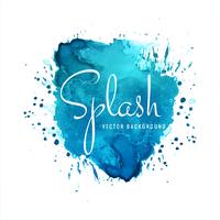 Beautiful elegant watercolor splash background vector