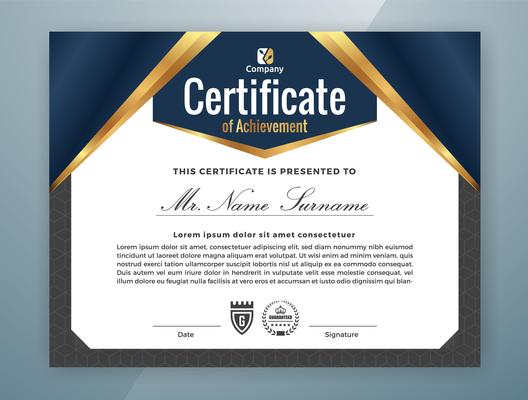 Multipurpose Professional Certificate Template Design