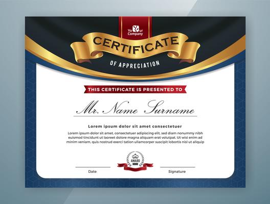 Multipurpose Professional Certificate Template Design