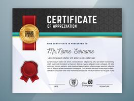 Multipurpose Professional Certificate Template Design vector